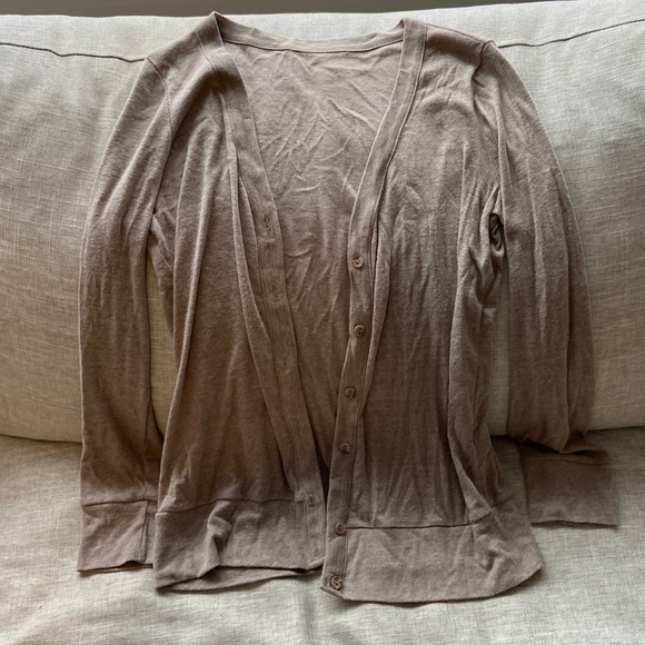 Forever 21 beige lightweight, button up cardigan. - Picture 1 of 4